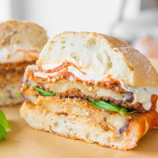 Eggplant Parmesan Sub.